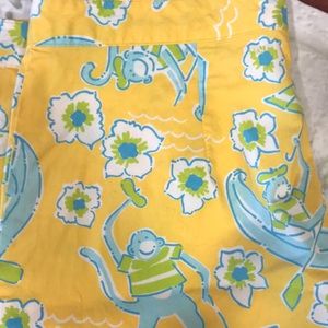 Lilly Pulitzer capris size for crap monkey floral